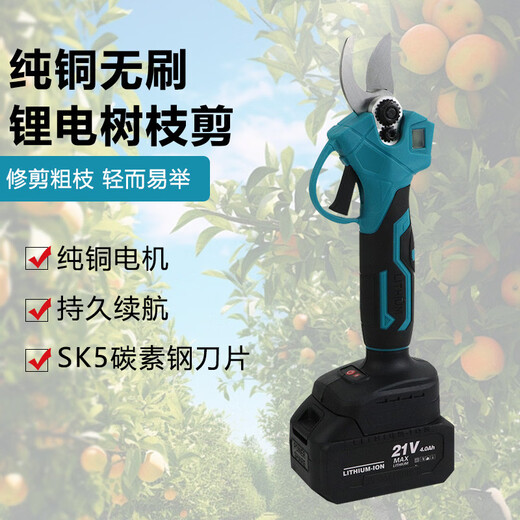 Aoyanlai electric scissors, rechargeable tree shears, lithium electric scissors, powerful garden fruit tree pruners, branch electric shears, pruning artifact, one bare metal (excluding other accessories boxes)