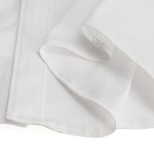 YOUNGOR shirt children's clothing cotton blended long-sleeved shirt white basic children's clothing shirt cool and comfortable shopping mall same style white KLQQ120754BFY 140 140/72