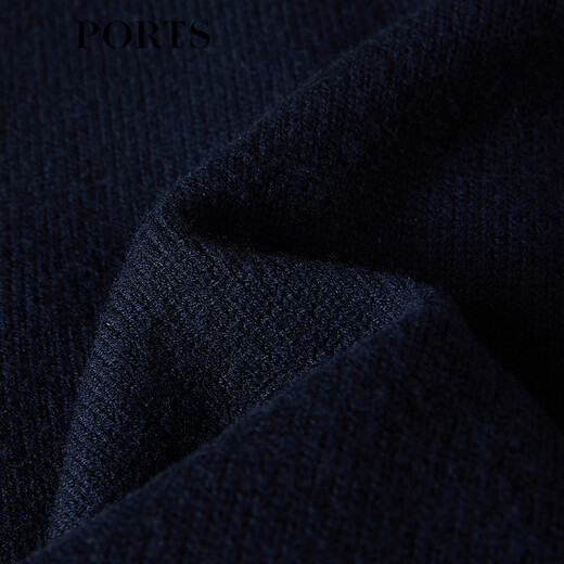 PORTS Men's 2026 Spring and Summer New Arrival Woven Hooded Splicing Knitted Cardigan Night Sky Blue Blue Purple M