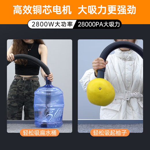 Yangzi (YANGZI) Industrial Vacuum Cleaner, Household High Suction, Wet and Dry Use, Car Use, Powerful Land Clearance, Cleaning, Beauty Seam Decoration, Beauty Seam Clearance, Cat Hair Vacuum Cleaner, 30L Multi-Purpose Cleaning, Bonus Nine-piece Set, 2800W High Power