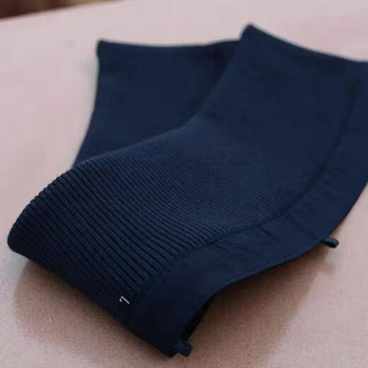 Fat Donglai's same style down jacket collar protector for fake winter universal cotton coat, pure cotton knitted threaded pullover collar protector, sapphire blue fat collar (L) about 48 cm