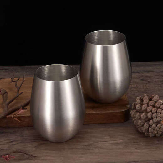 Yusenyi 3 stainless steel beer mouthwash cup 5L cup single layer water cup brushed gold