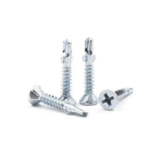 Cross heavy hair clip ear drill tail screw with wing dovetail screw calcium silicate board special self-tapping screw blue and white zinc with wing drill tail 4 points 2x25mm50Jin Jin is equal to 0.5 kg