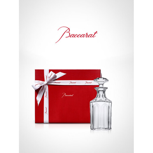 Baccarat Christmas Gift HARCOURT Haku Series Decanter Bottle Transparent/Red Transparent