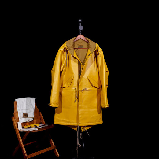 CHEVALPES国际一线品牌经典硬汉具备PARKA鱼尾大衣美式复古M51牛皮皮衣长款 绿色牛皮 S