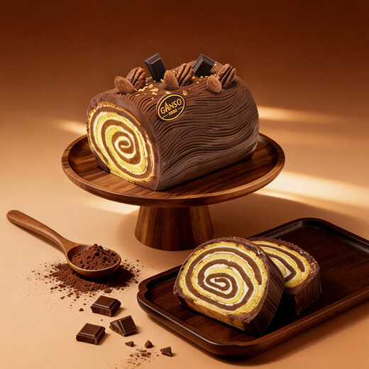 GANSO birthday cake, same-day delivery, same-day delivery, children's cake, Swiss roll, roll party*1