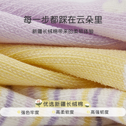 Nido Bear baby socks summer thin cotton socks breathable mesh socks girls socks loose boneless baby socks S3039 normal tube small mesh 5 pairs 6-12 months (suitable for feet 9-11cm long)