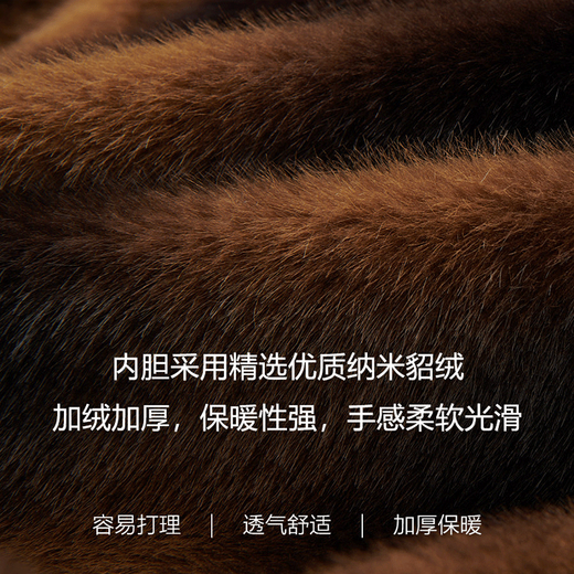 Woodpecker velvet thickened down jacket men's winter daddy jacket men's middle-aged and elderly loose casual goose down jacket to protect against the cold Navy mink + goose down XL /180 Recommended 125-145 Jin Jin equals 0.5 kg