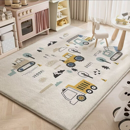 Fantasy Bedroom Cake Velvet Floor Mat Cartoon Children's Room Special Reading Area Climbing Mat Inn Floor Mat Home Carpet Green Mood 180x250cm