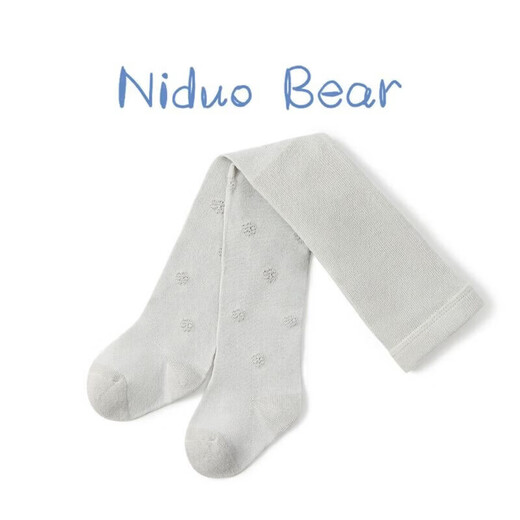 Nido Bear children's pantyhose summer baby stockings baby pantyhose outer wear white summer thin SL120 cream powder 1 piece 6-12 months (applicable to height 70-80)