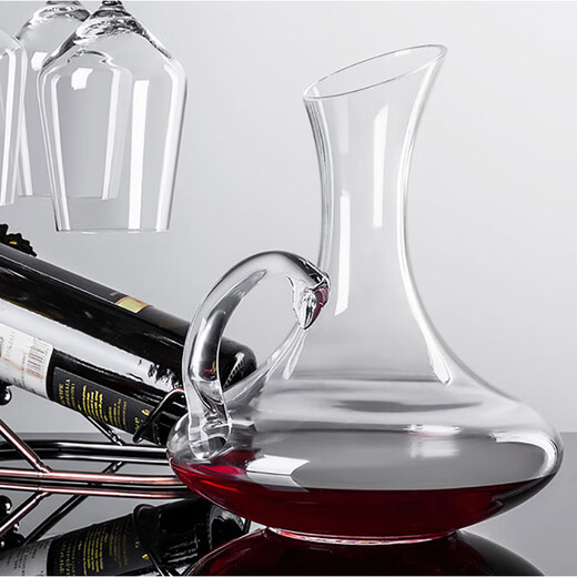 Tuojin German imported quality decanter crystal glass with handle decanter lead-free red wine divider red wine jug red wine medium wine spoon 500ml