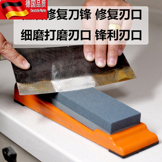 Tuojin whetstone household kitchen knife kitchen open blade double-sided thickness quick sharpening artifact woodworking natural oil stone brown corundum 240_ 400 mesh