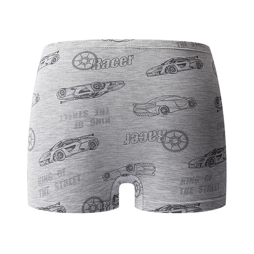 AIMER KIDS second-level children's pants milk leather antibacterial underwear seaweed bottom crotch boys mid-waist boxer briefs/briefs rise crotch boxer briefs-Street Racing 90 (19-28Jin Jin is equal to 0.5 kg)
