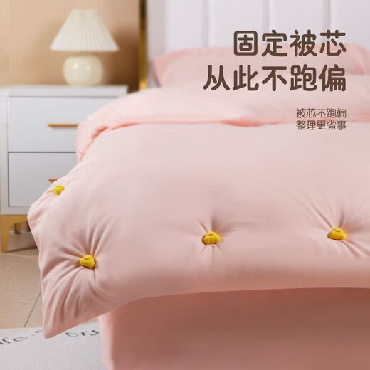Shantou Lincun quilt holder, bed sheet, quilt cover, anti-run quilt artifact, safety needle-free invisible nail, quilt corner quilt cover buckle, funny white duck, 6 pack + 16 soft needles
