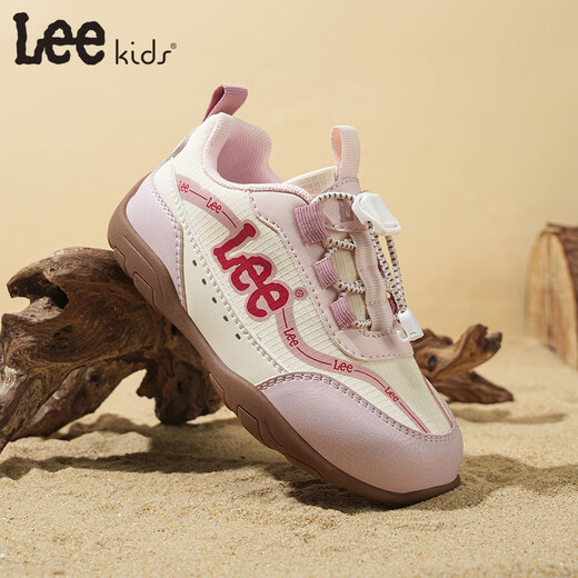 LEE KIDS children's shoes spring new children's non-slip running shoes girls versatile casual sports shoes boys and girls pink 26