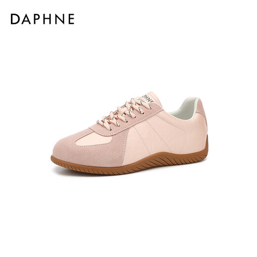 DAPHNE Daphne flat moral training shoes for women 2026 spring new women's shoes versatile soft sole casual shoes pink single layer heel height 3cm 35 (225mm) standard size
