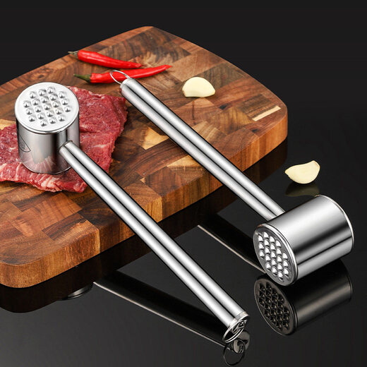 喜得利松肉锤316不锈钢松肉锤厨房家用拍牛排锤子嫩肉断筋器工具商用敲 304厚重肉锤 【B款】