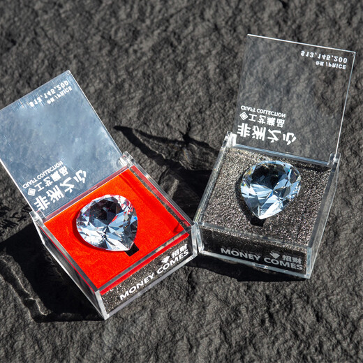 BJYL Collection Heart of Africa Star 1 1 Model Crystal Diamond Delta Action Game Peripheral Gift Box for Men Gift 1 1 Heart of Africa (Gift Box with Black Lining) - Large 48mm