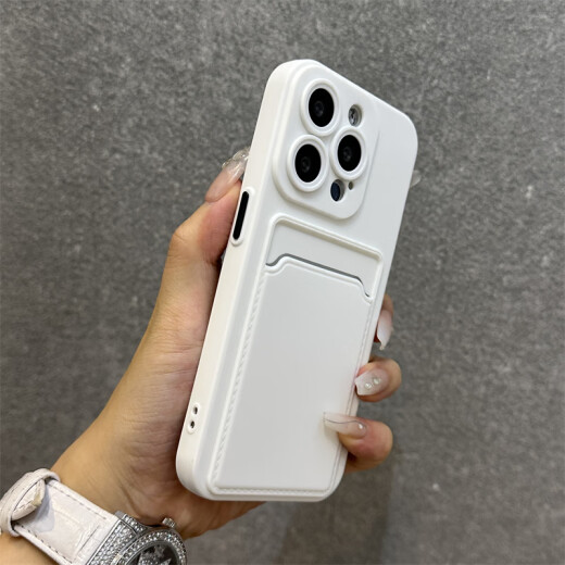 米弟 适用苹果14手机壳iphone13Promax卡包苹果16一体壳苹果15pro保护套11软壳12带卡包门禁卡可插卡槽 【午夜黑】升级体验-卡套一体 iPhone 13