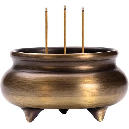 Shantou Lincun pure copper wire incense Buddha stove household sandalwood tripod stove to worship the God of Wealth sinking stove 88 models (large copper stove