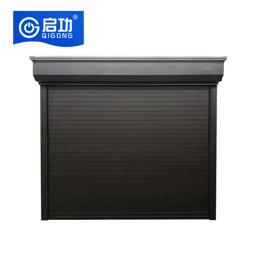 Qigong aluminum alloy electric rolling shutter door rolling shutter garage door 3m*4m QG-JZJLM06B