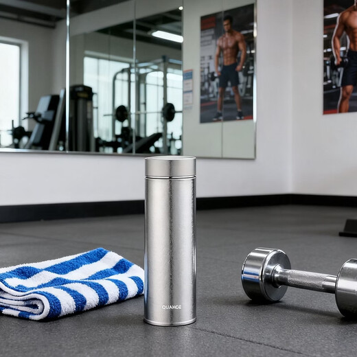 Wing Fantasy pure titanium thermos cup new tea filter inside and outside full titanium cold water cup business high-end gift men's portable outdoor cup titanium gray 500ml (tea filter cup) inside and outside pure titanium