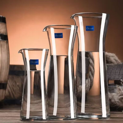 Ouxin imported glass wine pourer with mouth, red wine decanter, white wine divider, male cup, household wine divider, white wine measuring cup, 290ML small size