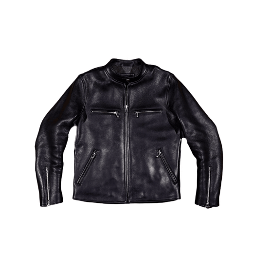 CHEVALPES international first-line brand classic water-dyed cowhide J100 stand-up collar 1930S full-grain cowhide leather jacket men's motorcycle short full-grain cowhide S