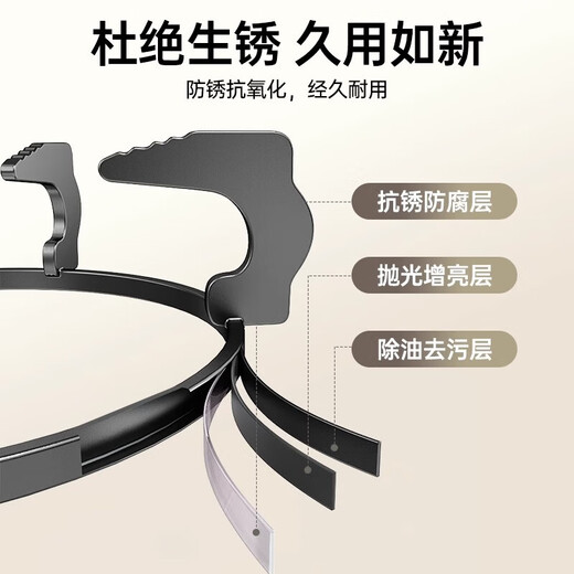 Gas stove rack support gas stove bracket gas stove table gas stove rack pot rack stove rack anti-slip shelf countertop kitchen gas bracket gas stove accessories five-claw cast steel 190mm anti-slip and non-rusting