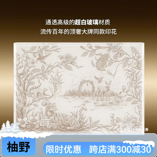 DEZZYS German brand jewelry box, exquisite, light and luxurious, large capacity earrings, necklaces, rings, jewelry storage box, Secret Garden