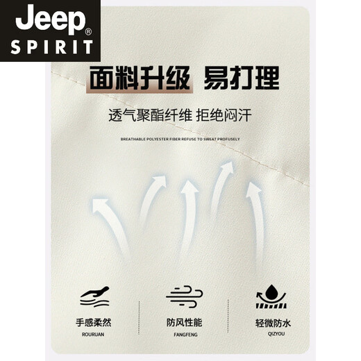 JEEP SPIRIT Down Cotton Jacket Women's 2026 New Winter Small Couple Bread Jacket Thickened Cotton Jacket New Product Men and Women Same Style Jelly Blue Warm and Thickened S