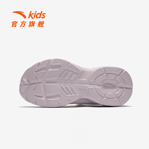 Anta Children's Linfeng Running Shoes Girls' Sports Shoes 26 Spring New Densified Mesh Velcro Lightweight Breathable Student Ivory White-3 28