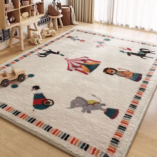 Fantasy Bedroom Cake Velvet Floor Mat Cartoon Children's Room Special Reading Area Climbing Mat Inn Floor Mat Home Carpet Green Mood 180x250cm