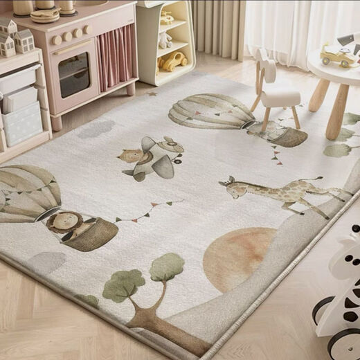 Fantasy Bedroom Cake Velvet Floor Mat Cartoon Children's Room Special Reading Area Climbing Mat Inn Floor Mat Home Carpet Green Mood 180x250cm