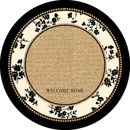 Tuojin Japan imported high-quality imitation linen pattern dining table insulated round small placemat high temperature resistant desktop bowl and plate small table Jingjing Xianshi-A diameter 17cm