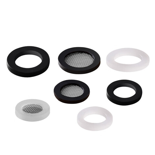 Shouli sealing ring silicone ring gasket water inlet hose sealing ring gasket filter 4 points 6 points rubber pad white silicone 4 points + 6 points 10 pieces each No Specifications