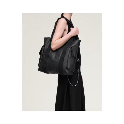 Y-3 Men's Handbag Daily Carrying Storage Organizing Water-Repellent Polyamide Fiber Black Large Capacity Black One Size