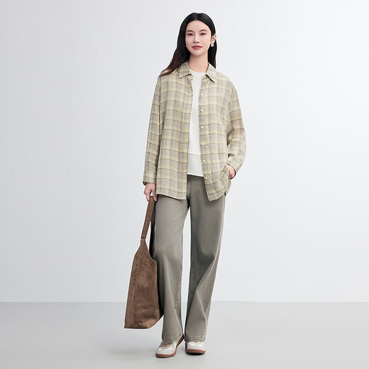 FINITY 26 new spring products 26 new linen shirts are simple, breathable and versatile commuting tops for women Khaki S