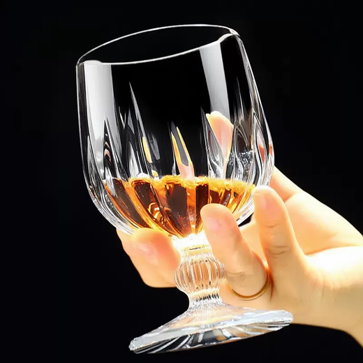 Yusenyi household high-end accessible high-end high-end crystal whiskey glass short brandy red wine glass cognac wine glass set single water drop 230ml 230ml 230 pieces single water drop 230ml