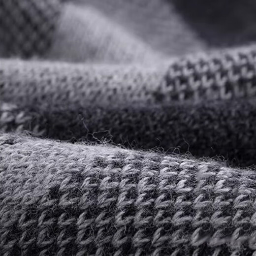 EGW international luxury brand cashmere scarf autumn and winter thickened dad and husband warm men's scarf gift box black gray gift box