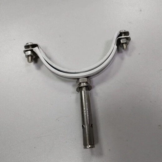 Wenzhi spot pipe bursting code 201 pipe card expansion screw pipe clip buckle rubber-coated expansion hanging code wall 4 distribution parts 10 pieces 160 integrated pipe bursting card (201)