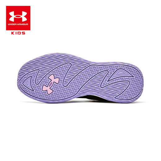 Under Armor children's shoes, men's and women's strong basketball shoes, spring mid-to-large children's knob mesh breathable sports shoes 2621502
