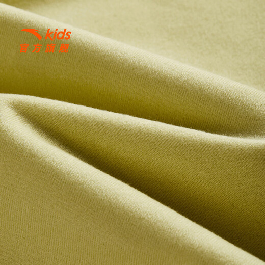 ANTA Children's Jacket Men's and Big Children's Clothing Spring New Product Bio-based Water Repellent Hooded Woven Thick Jacket 352616666S Golden Yellow-1 160
