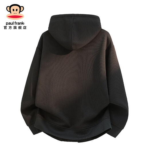 Big-mouthed monkey (paul frank) design hooded sweatshirt for men in spring and autumn new American fashion brand loose retro jacket casual and versatile clothes black official authentic 4XL recommended 195-215Jin Jin equals 0.5 kg
