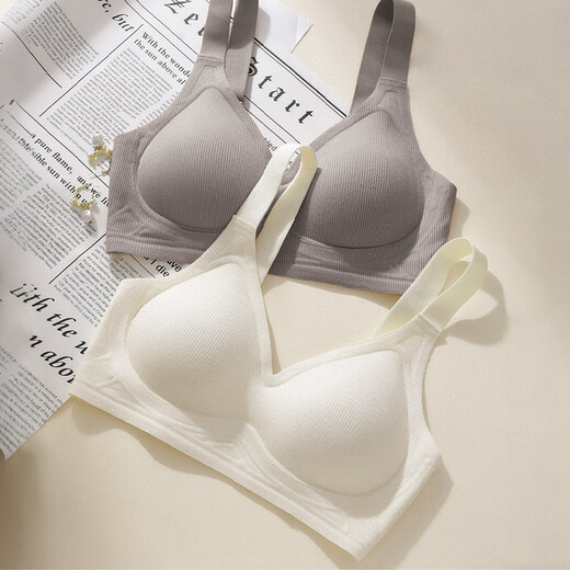 Urban Beauty Underwear Women's Small Breast Gathering, Seamless Top Support, Soft Support, Anti-sagging, Wireless Bra