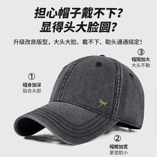 Red Dragonfly Hat Men's Four Seasons Sun Shade Baseball Cap Outdoor Leisure Soft Top Peaked Hat Mountaineering Fishing Sun Hat