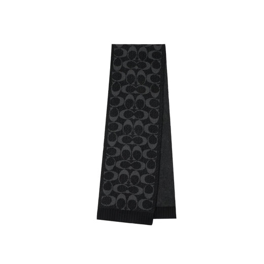 COACH Unisex Comfortable Simple Versatile Scarf New Year's Valentine's Day Gift Black 29COWC540471-BLK