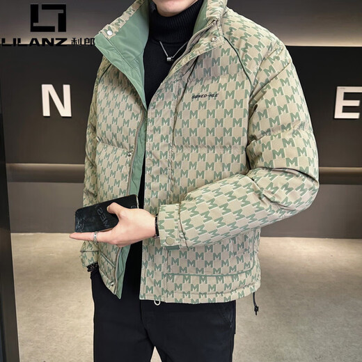 Мужской пуховик LILANZ, зима 2025, новый модный брендовый модный высококачественный красивый легкий теплый и морозостойкий мужской пуховик зеленого цвета L