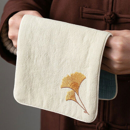 Midele absorbent tea towel cloth tea rag tea towel cloth tea mat tea table tea cup mat cloth towel tea set special cotton and linen tea towel rectangular ginkgo