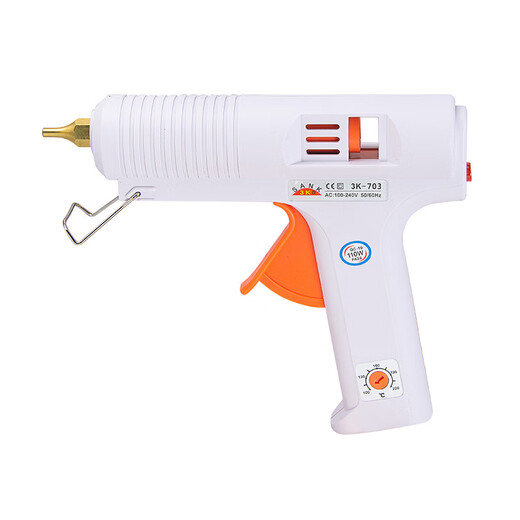 Oluoxun 3k703 white temperature-adjustable hot melt glue gun 11mm large hot melt glue stick distribution and wholesale This glue gun is suitable for 11MM glue sticks